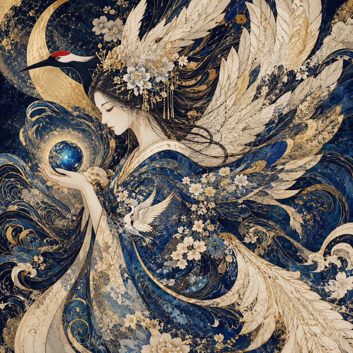 Celestial Guardian: A Dance of Spirit and Nature