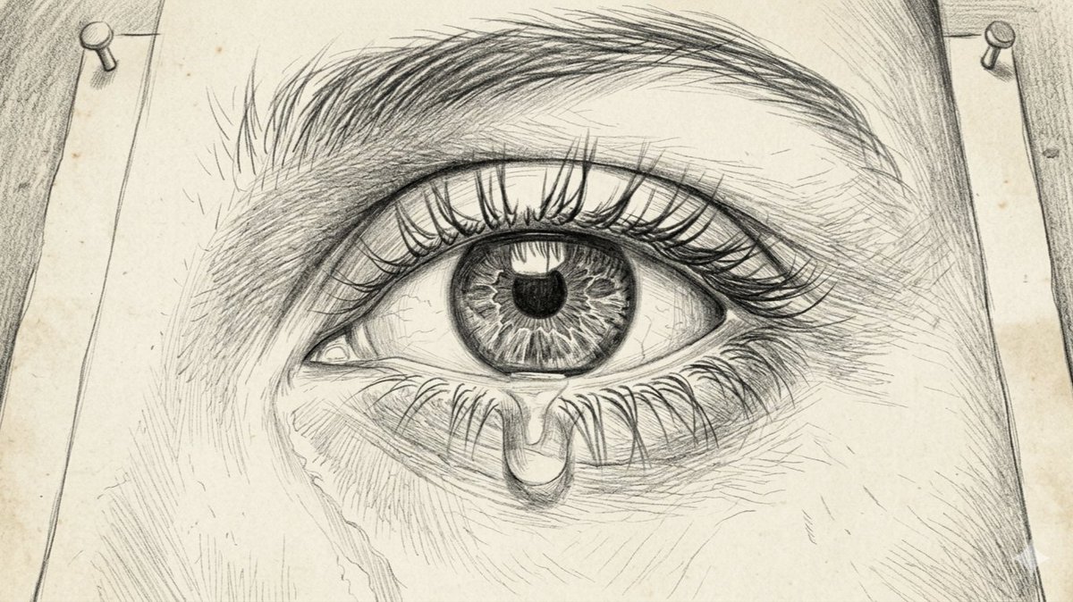Solitary Eye in Graphite Detail