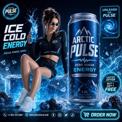 Awaken Your Senses with Arctic Pulse Energy Drink