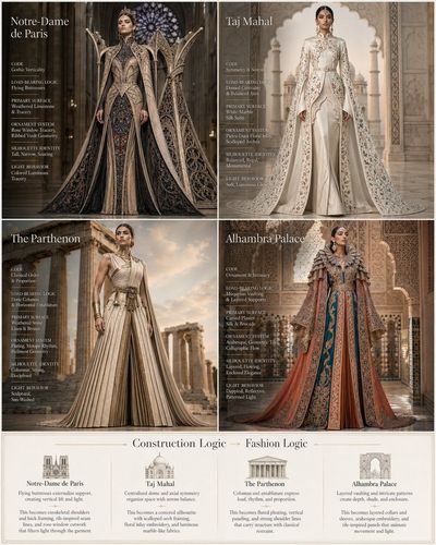 Gothic Cathedrals Reimagined as Couture Structures