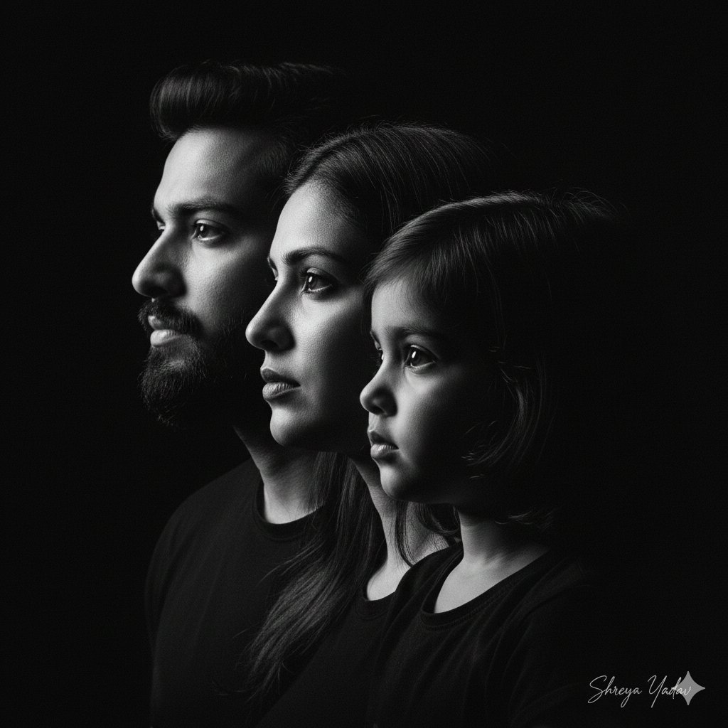 Layers of Love in a Timeless Family Portrait