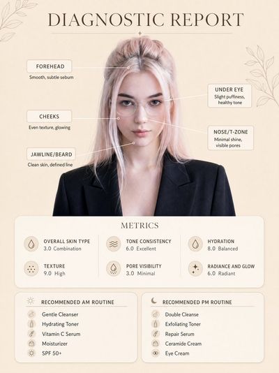 Personalized Skincare Diagnostic Poster