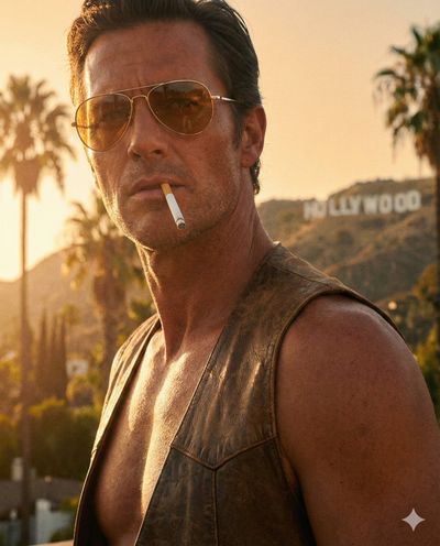 Hollywood Vibes: A Retro Banana Pro Portrait