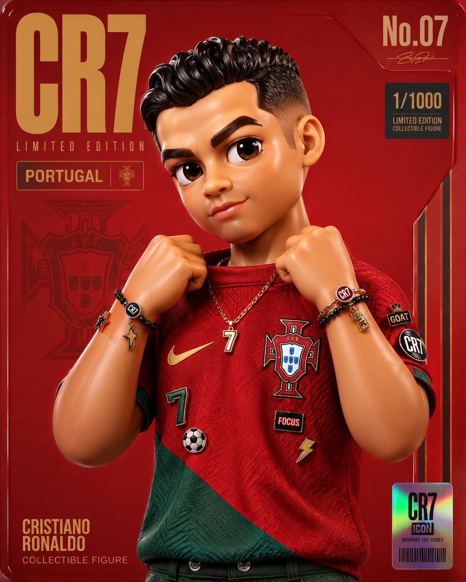 A luxury designer toy portrait with glossy vinyl finish