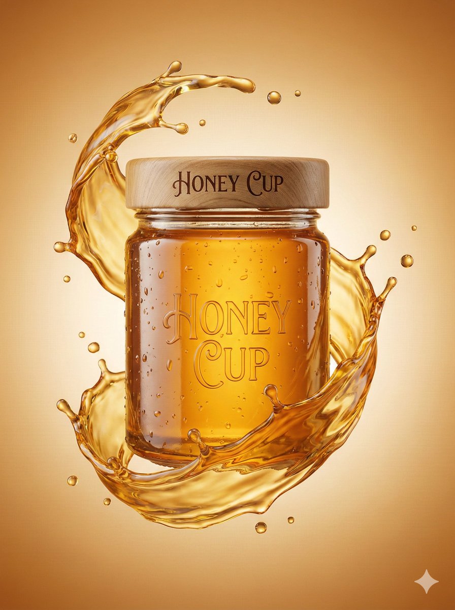 Liquid Elegance: The Honey Cup Showcase