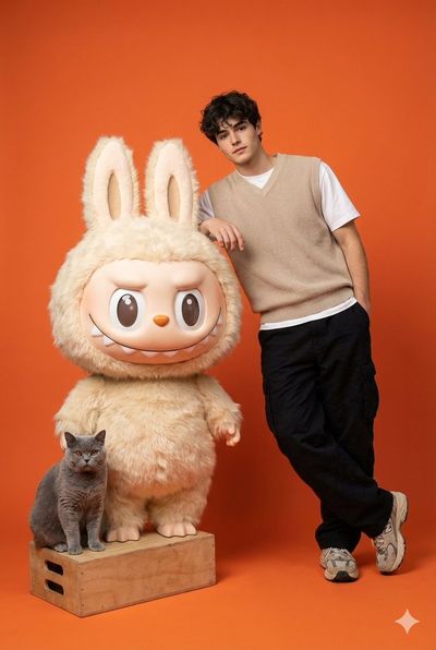 Street Style Meets Playful Charm in Hyper-Realistic Photoshoot