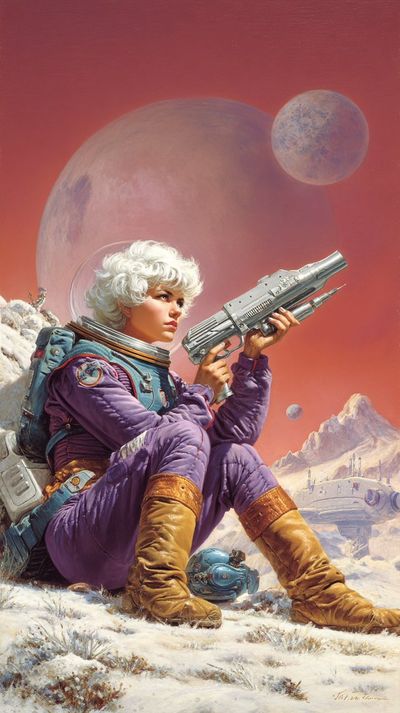 Frosted Fury: Space Explorer's Bold Stand