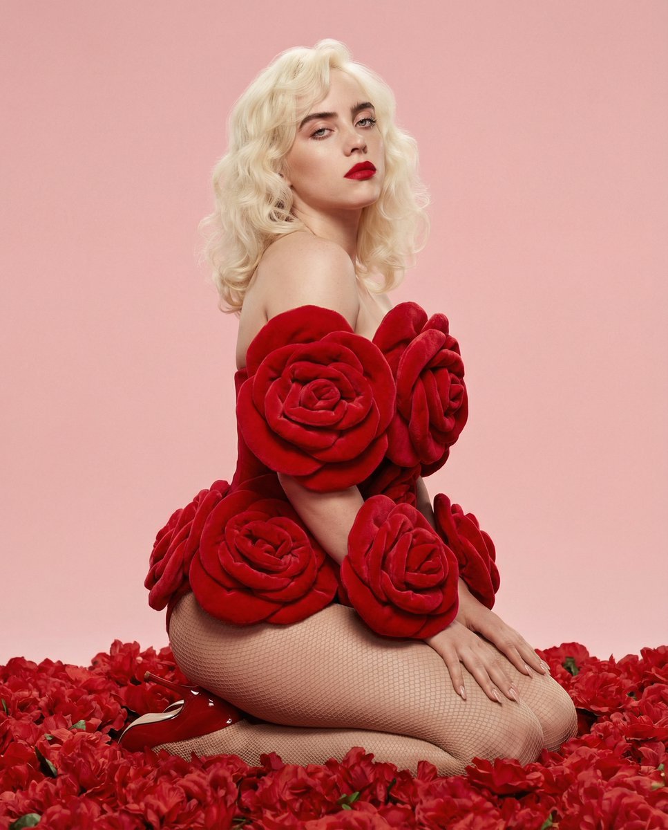 Crimson Glamour: A Rose-Inspired Fashion Portrait