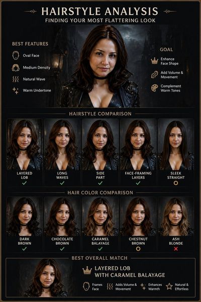 Hairstyle Suitability Comparison for Oval Faces