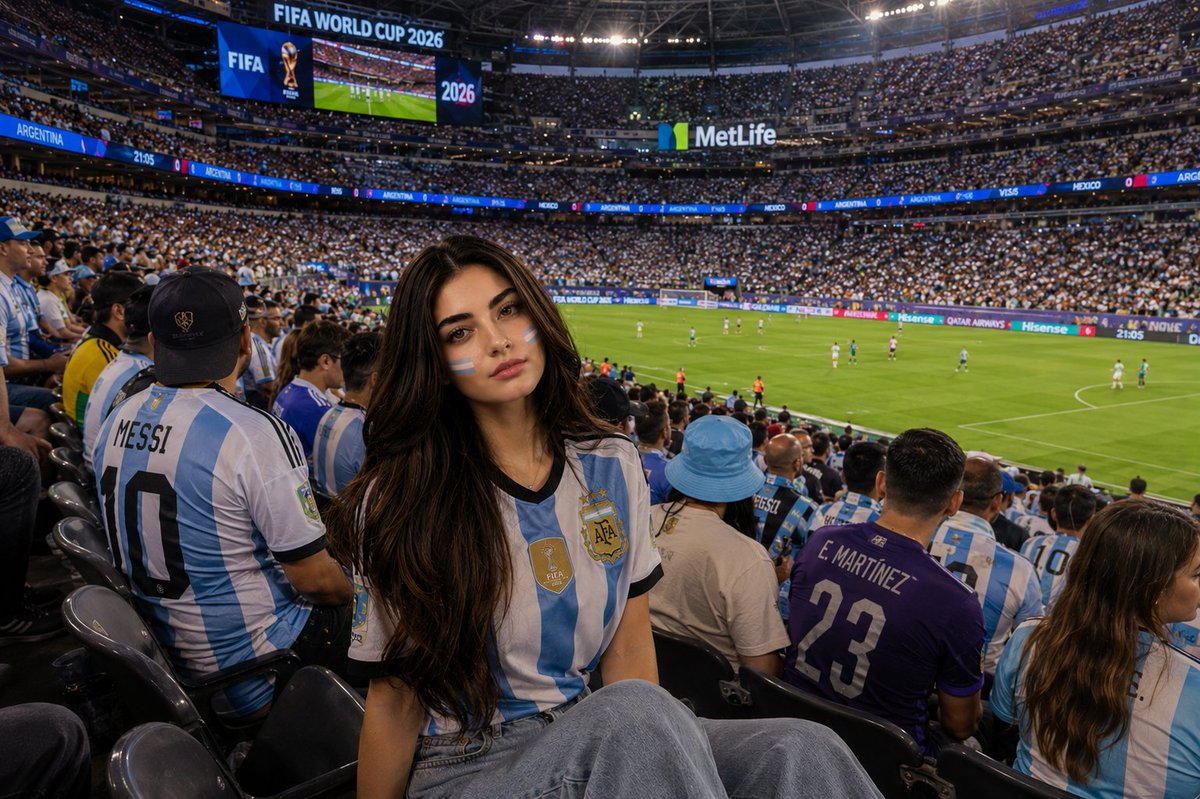 Argentina fans celebrate passionately at the FIFA World Cup 2026 match