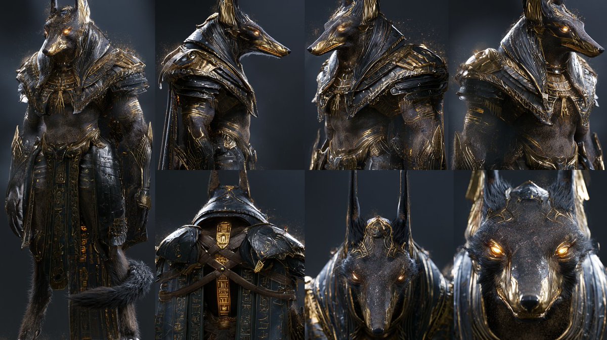 Cinematic 3D Character Reference Sheet