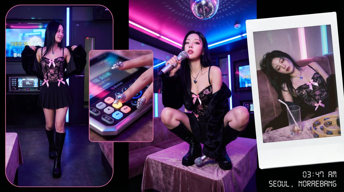Neon Nights: Hana's Cyberpunk Rhythm Unfolds in Four Panels