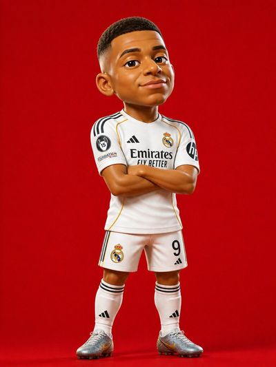 Hero in Stripes: A Confident Young Football Star