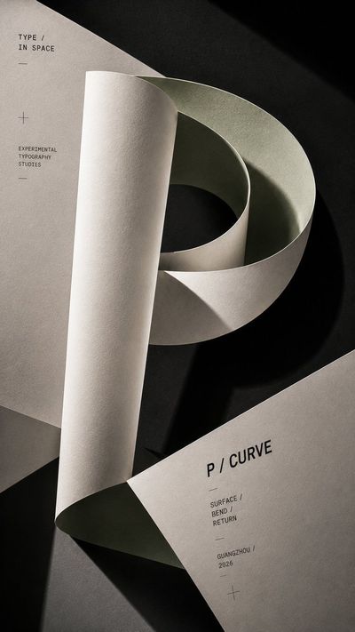 Crafting a Letter: Experimental Typography with Paper Sculptures