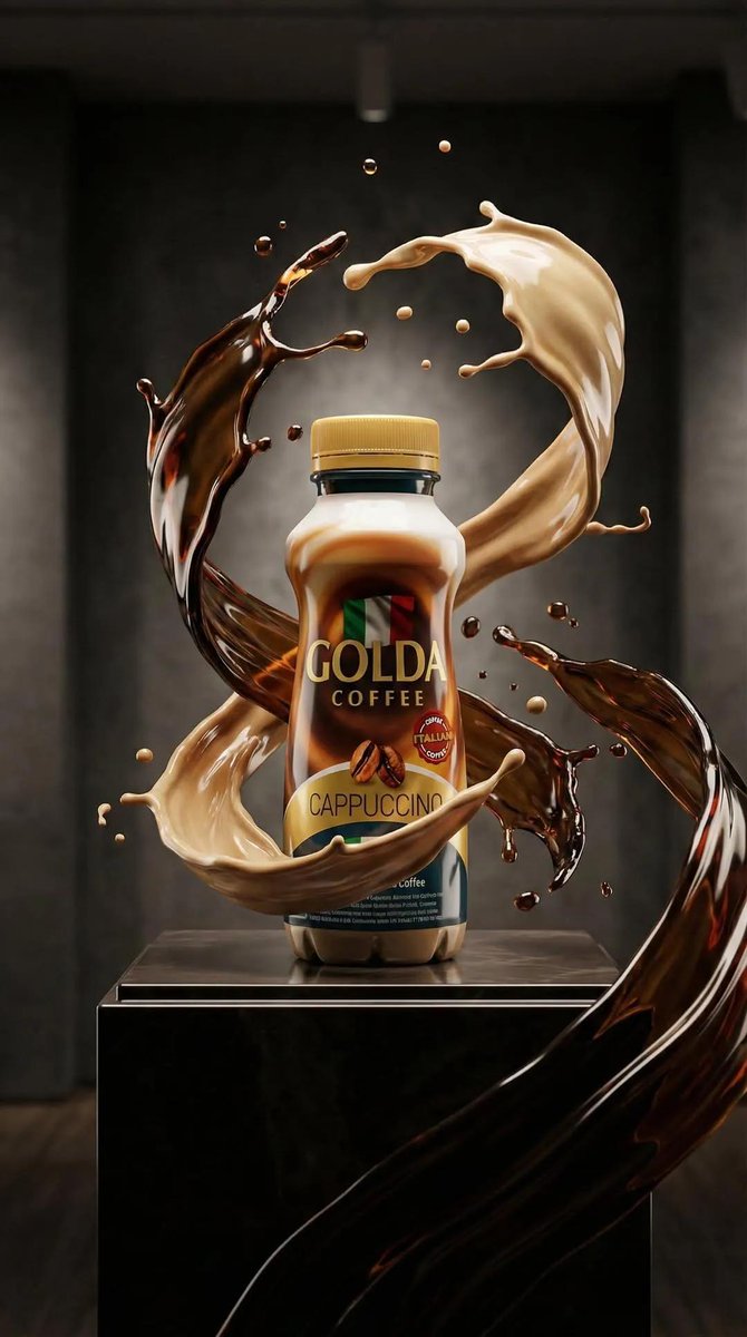 Sculpting Elegance: Cappuccino in Motion