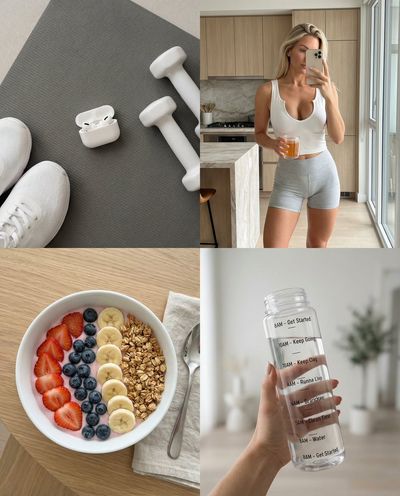 Wellness in Focus: A Modern Lifestyle Collage