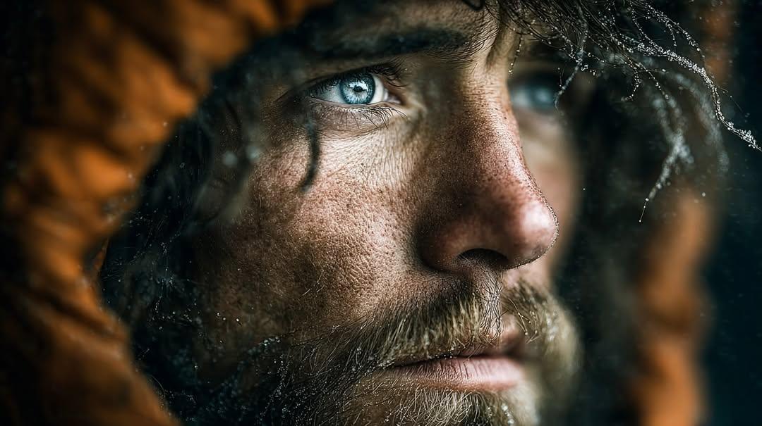 Frostbitten Resilience: A Portrait of Survival