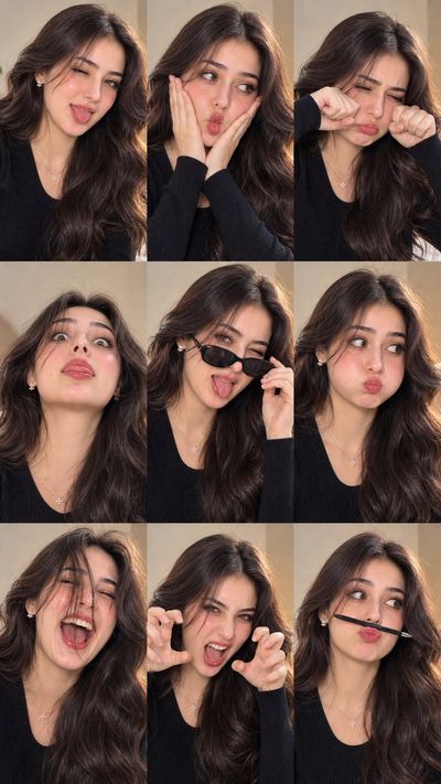 Playful Woman Winks and Sticks Tongue Out in Close-Up Portrait