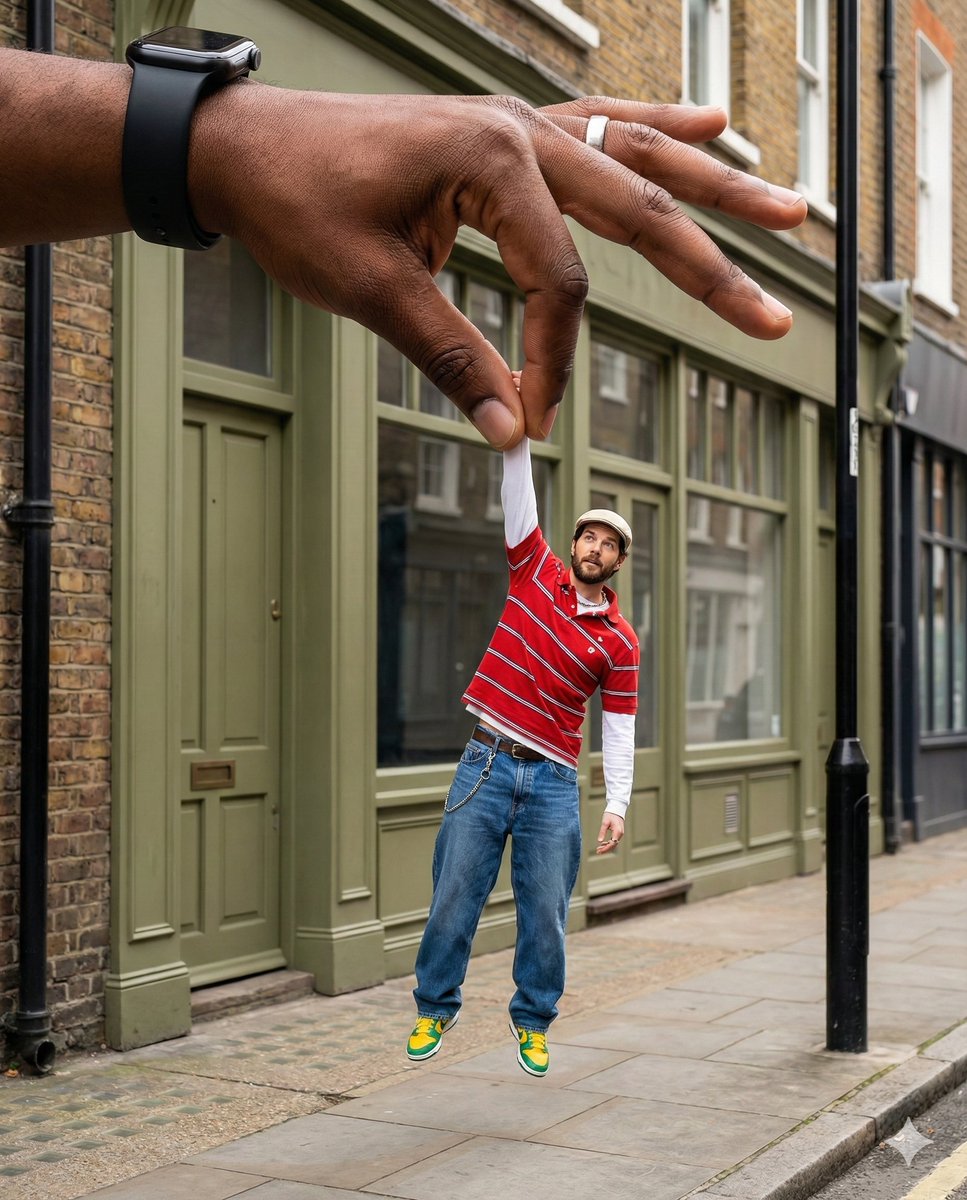 Scaling Surrealism: A Playful Urban Illusion