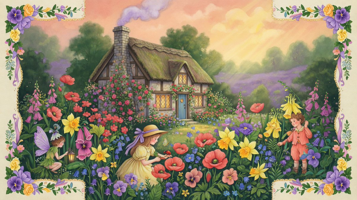 Whimsical Spring Haven: A Fairytale Cottage