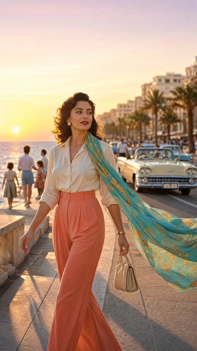 Retro Elegance on the Alexandria Corniche