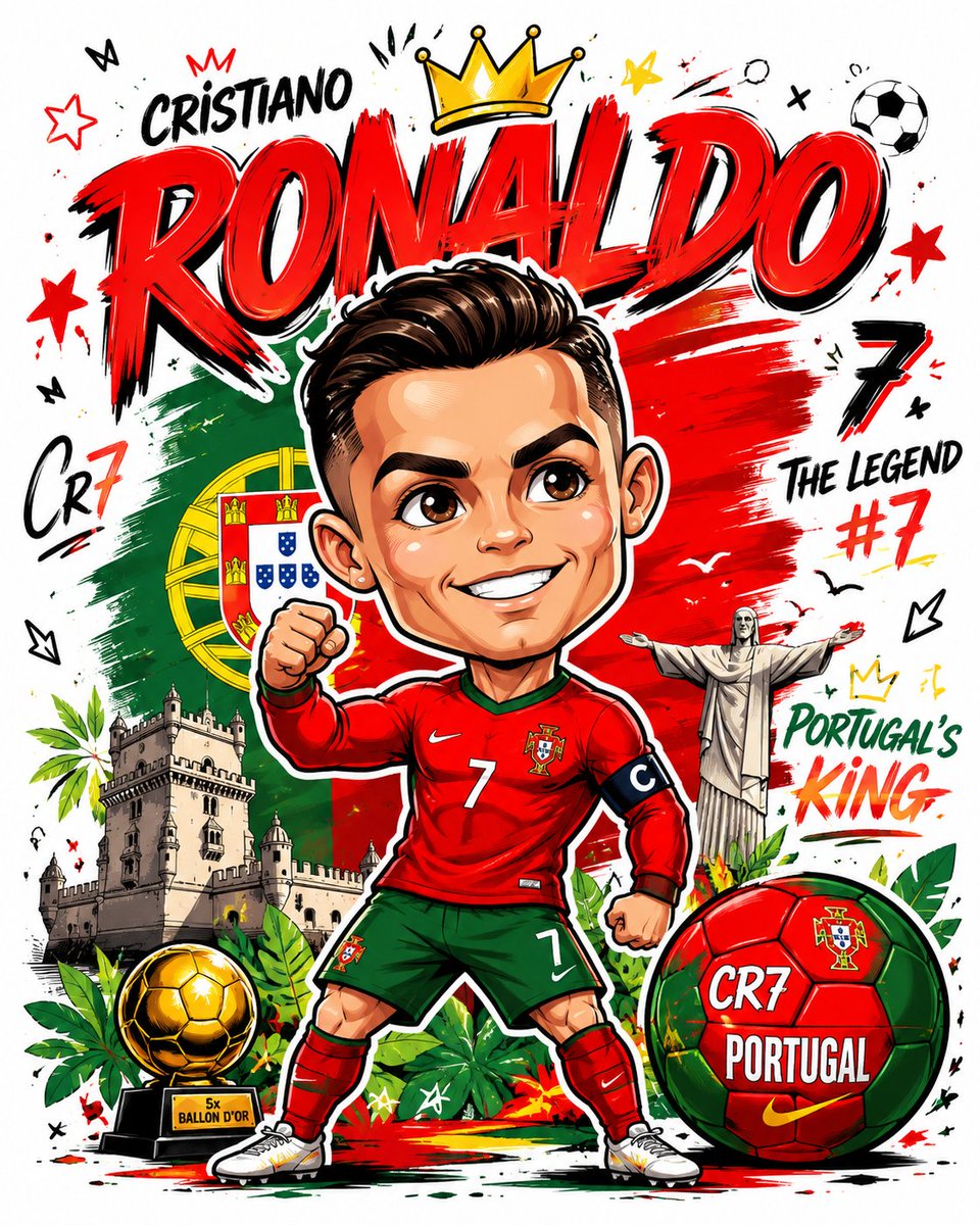 A cute chibi football star celebrates with a floating golden crown