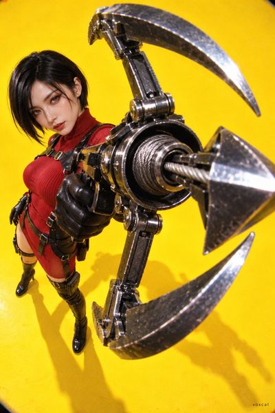 Fisheye Lens Thrusts Prop Forward in Bold Yellow Character Poster