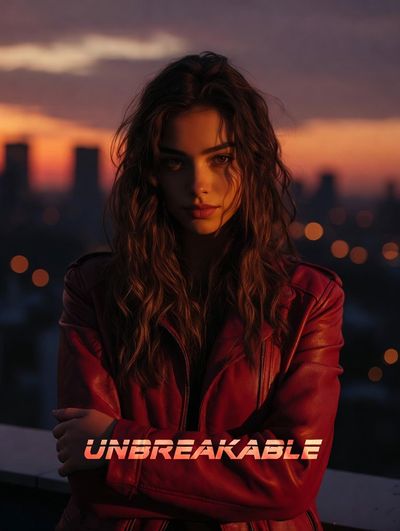 Unstoppable Confidence on a Sunset Rooftop