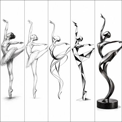 Ballerina in Five Transformative Panels