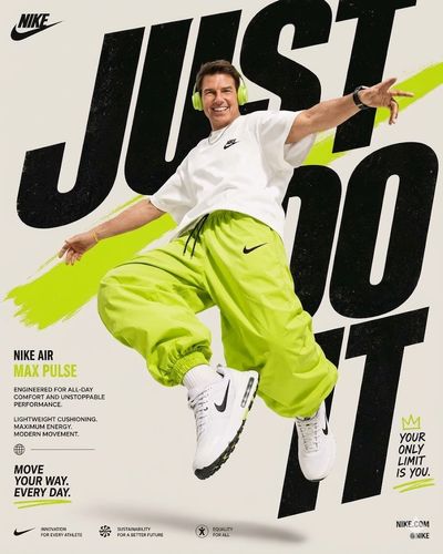 Tom Cruise leaps mid-air in Nike ad with lime-green tracksuit