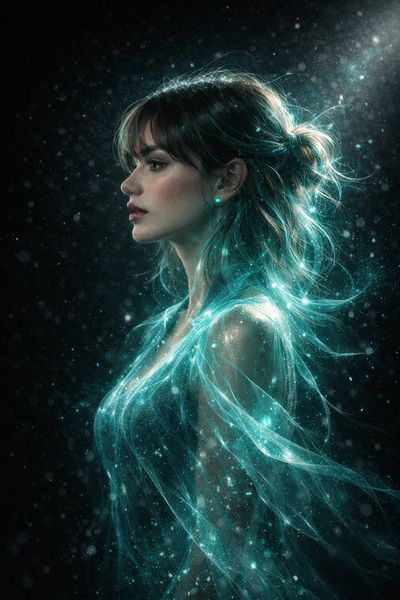 Ethereal Elegance: A Celestial Portrait