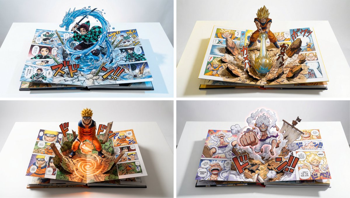 Manga Pop-Up Book Gets a Realistic Upgrade 📸