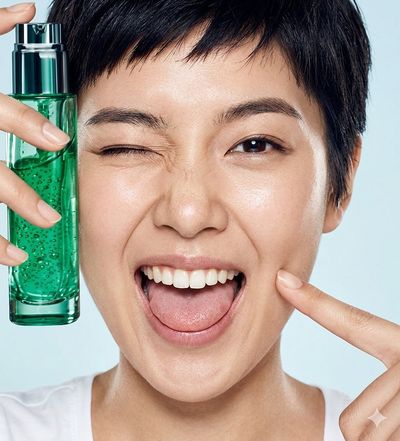 Vibrant Beauty Unleashed: Playful Charm in Every Wink