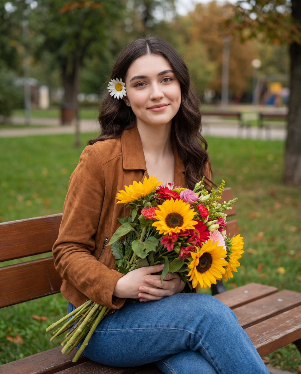 Whimsical Autumn Bliss in Portrait