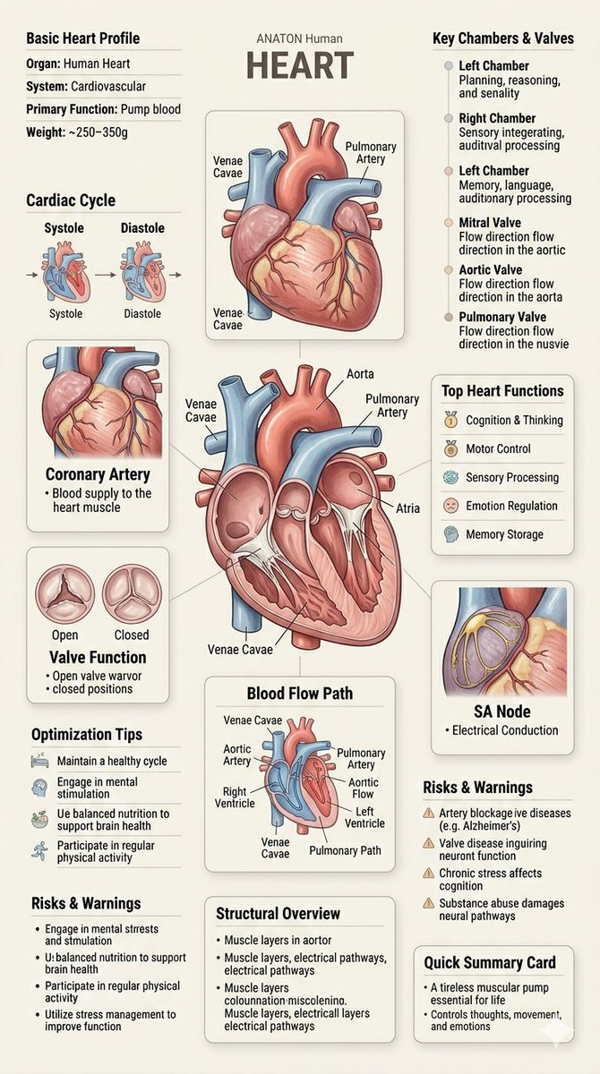 Dual Dynamics: Heart vs. Brain Infographic
