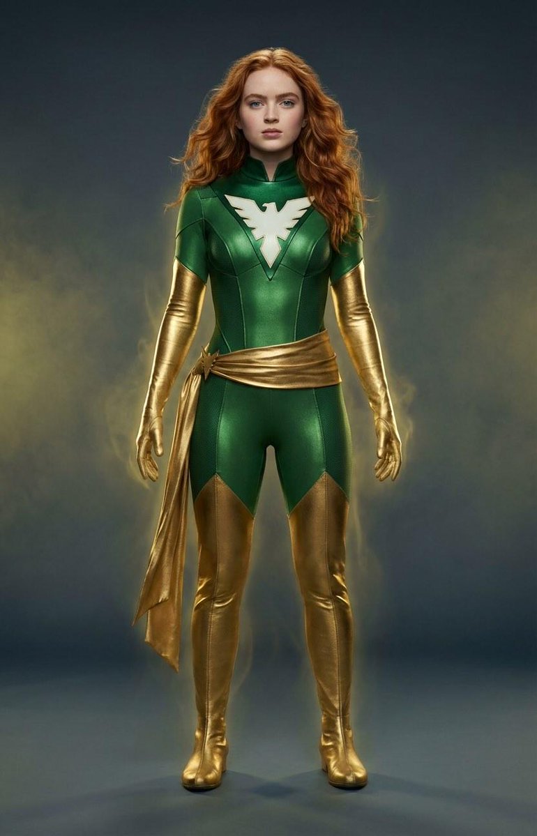 Sadie Sink as Jean Grey: Fierce Phoenix in Cinematic Glory