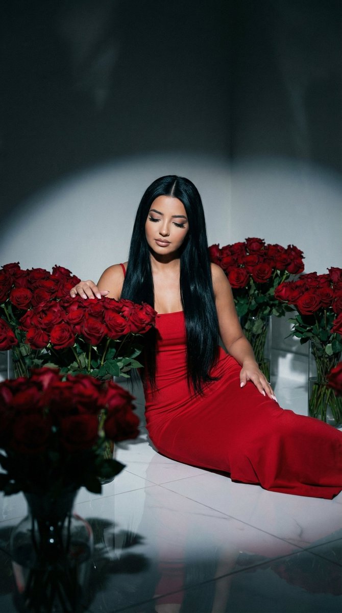 Intimate Red Rose Reverie