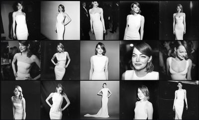 Raw Authenticity: Textured Film Portrait of Emma Stone