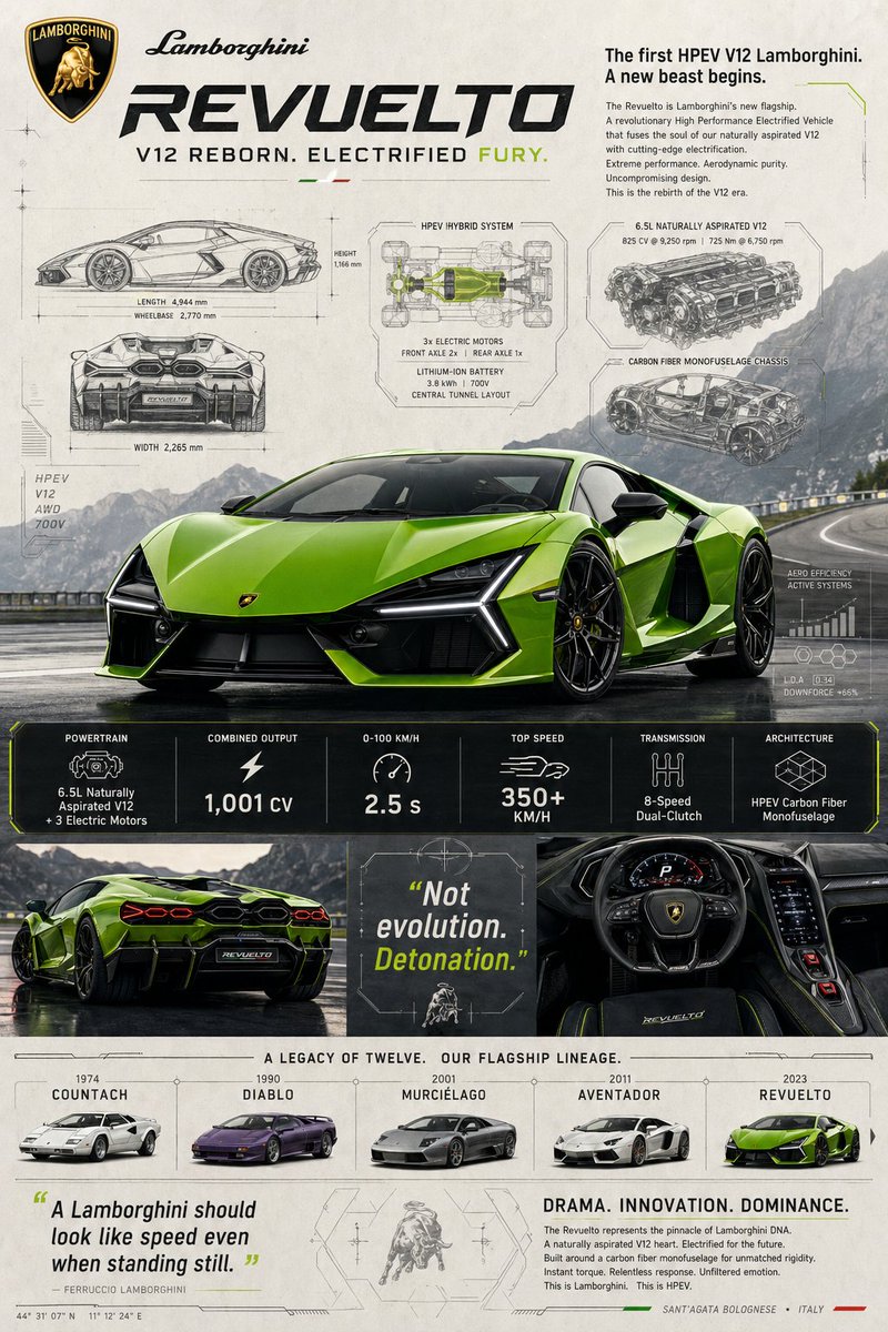 Lamborghini Revuelto: Hybrid V12 Supercar Unleashed