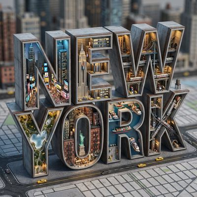 Urban Wonders: Micro-Worlds Inside Letters