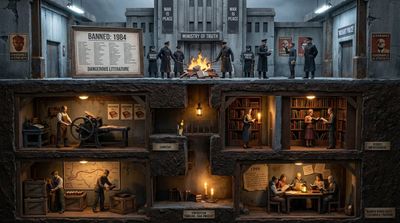 The Forbidden Journey of '1984': Smuggling Knowledge in the Shadows