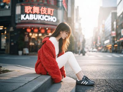 Elegance in Urban Dawn: A Fashion Portrait