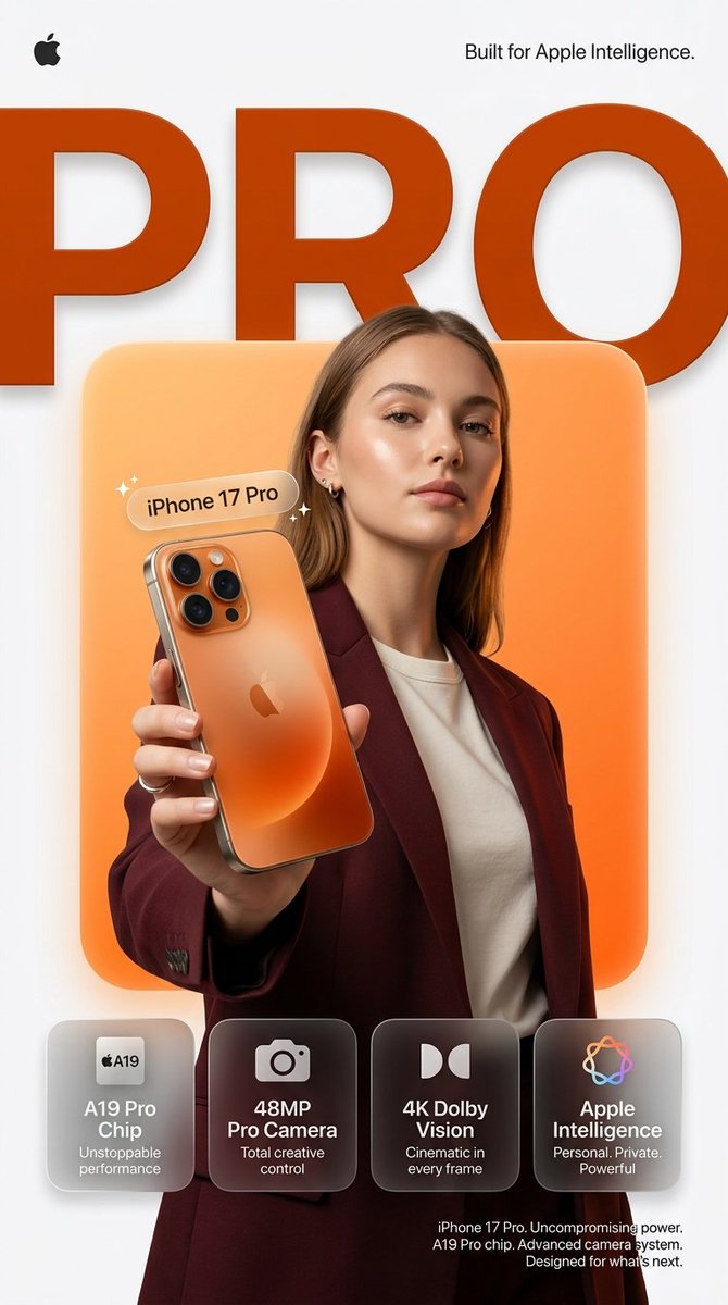 Nano Banana Pro: Sleek Titanium Orange in Studio Light