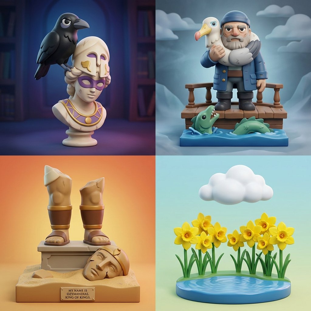 Poetic Moments as Designer Vinyl Figures
