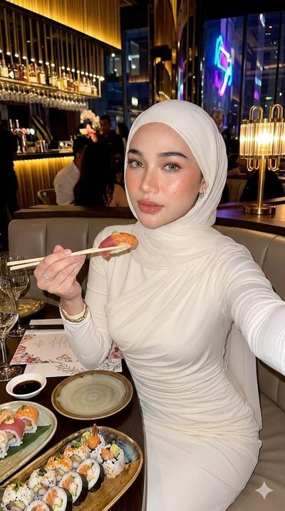 Sushi & Glam: A Chic Evening Dining Moment