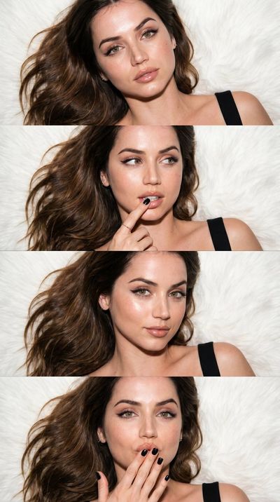 Glamorous Gaze: Captivating Expressions of Stardom