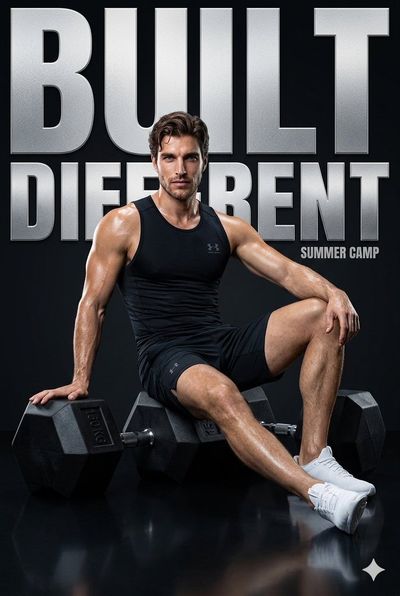 Hyper-Realistic Fitness Editorial with Intense Focus