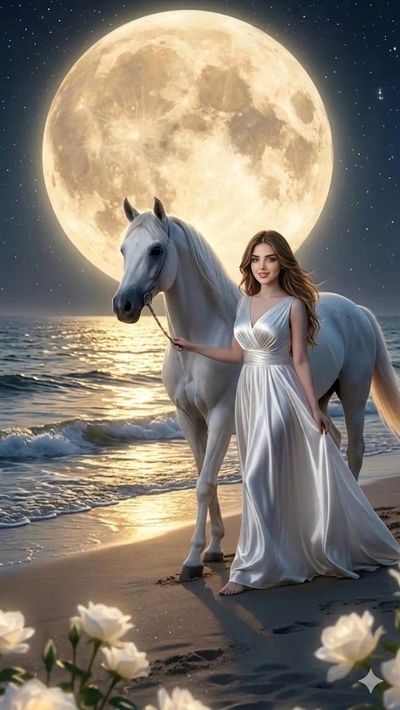 Moonlit Elegance: A Dreamlike Stroll