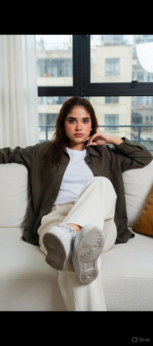 Confident Calm: Urban Style in Soft Daylight
