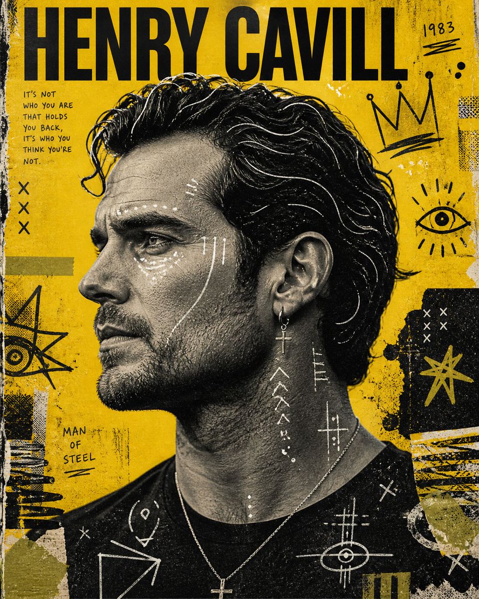 Street-Art Side Profile Poster in Matte Black